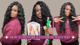 How To Restore A Synthetic Wavy Wig Using Amazon Heatless Wave Spiral Hair Curlers