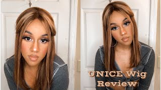 How To Install: Unice Hair T4/12 Blonde Highlight  Fake Scalp T Part Wig Review | Amazon Prime