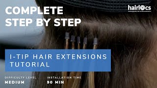 Full I-Tip Hair Extensions Installation Tutorial + Station Preparation Tips - Stacy From Hairlocs