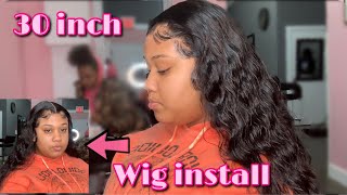 Watch Me Install This 30 Inch Wiggins Wig  || Yaya Monae