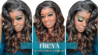 Freya//Perfect For Everyday//  Outre Perfect Hairline  13×6 Synthetic Lace Frontal//Weezywigreviews