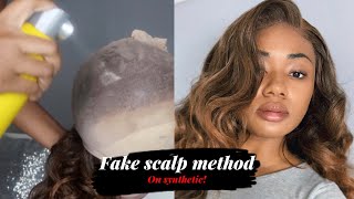 Fake Scalp Method | Will It Work On My Synthetic Lace Frontal Wig??
