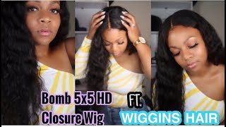 Easy 5X5 Closure Wig!!| Beginner Friendly|Wiggins Hair | Ft. Wig Dealer Melting Spray