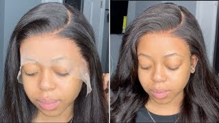 Installing Glueless Invisible Knot Wig + Transparent Lace | Afsister