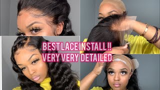 Detailed Rubberband Style  Hd Lace Frontal Wig Install Ft  Wiggins Hair  Ari J