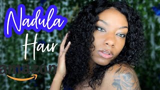 Nadula Hair Amazon 13*6 Fake Scalp Curly Wig Review /Install