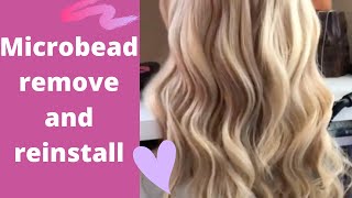 Hair Extensions Reinstall Microbead Extensions
