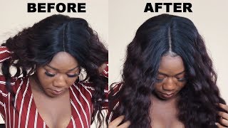 How To Make Synthetic Wig Look Natural With No Leave Out (Beginner): Cheap $40 Atalya Lace Front Wig