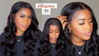 Wow This Aliexpress Lace Wig Has Me Shook! Super Natural Hairline No Glue With Real Edges!!Unicehair
