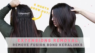 Removing Fusion Bond Hair Extensions [Tips On How To Remove And Care For Keralink Hair Extensions]