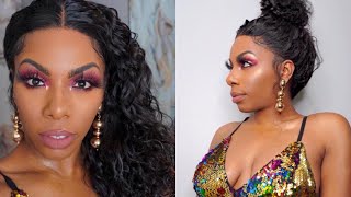 New Transparent Lace Deep Wave Wig! Curly Holiday Hair Inspiration Beginner Friendly Ft Petalwigs