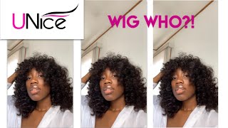Bomb Fake Scalp Curly Wig Ft. Unice Hair