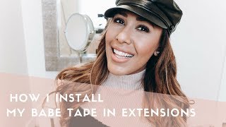 How I Install My Babe Tape In Extensions | Nicole Fiona Serrao