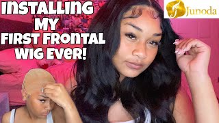 Installing My First Wig Ever|| Ft Junoda Wig Klarna (Sezzle) Buy Now Pay Later