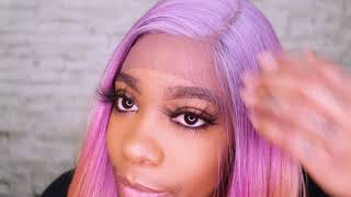 Outre Color Bomb Water Color Ombre Swiss Lace Front Wig Kiely