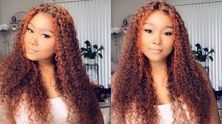 Super Bomb Ombre Highlight Curly Lace Front Wig | Beauty Forever Hair