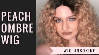 Lace Front Wig Unboxing | Ombre Peach Wig