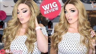 ✨Lace Front Wig Review! ✨ Persephone Lace Wig | Big Wavy  Ombre Blonde  | Amazon Wig Under $40 Wow