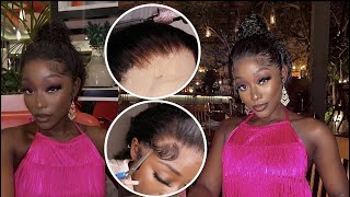 My First 360 Lace Frontal Wig Install  | Ft. Alibonnie Hair