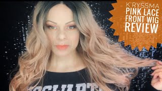 K'Ryssma Pink Lace Front Wig Review | Ombre Rose Blonde | Perfect Summer Color & Density