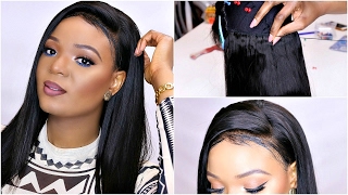Lace Frontal Wig : How To Sew In & Make A Wig (Aligrace Hair) | Omabelletv