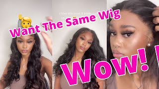 Free Part Straight Lace Front Wig Review! Detailed Install + Restyle Wave Curls| Ft. Alimice Hair