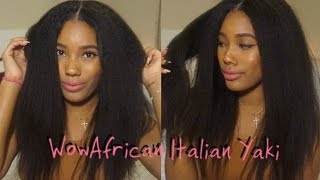 Wowafrican: Brazilian Virgin Hair, Lace Front Wig, Italian Yaki