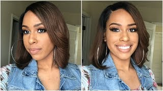 Very Impressed! Brown Ombre Bob Style Lace Front Wig | Premier Lace Wigs