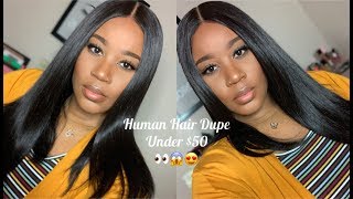 Must Have!!! Affordable Human Hair Dupe I Natural Everyday Synthetic Lace Front Wig I Zury Sis Bia