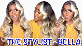 Ombre Blonde Bodywaves! – The Stylist 13X6 Human Hair Blend Hd Lace Frontal Wig – Bella