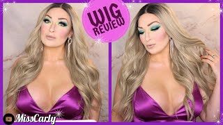 ✨Lace Front Wig Review! ✨ Persephone | Ombre Wavy Ash Blonde | Dream Wig - Amazon Wig Under $40 Must