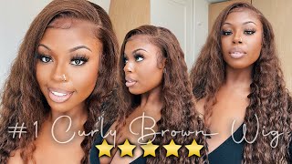 Hd Lace || Sexy Brown Loose Deep Wave Lace Front || Review+Install || Wiggins Hair