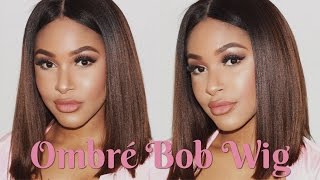 How-To Install Ombre Lace Front Wig | Affordable Hair! Rpghair.Com X Beautybycarla