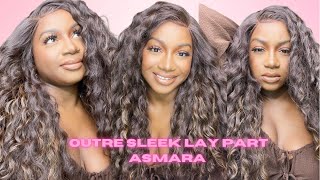 She Shouldn'T Take Long ! Outre Synthetic Hair Sleeklay Lace Front Wig - Asmara Dr Chocolate Sw