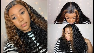 Hd Lace | 13X6 Loose Curly Lace Front Wig | Quick Ombré | Yswigs
