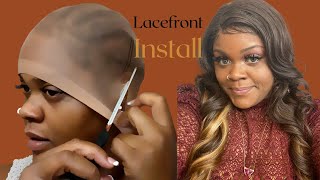 Affordable Lace Frontal Wig Install: Watch Me Install A 32" Inch Ombre Affordable Wig