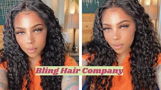 This 26In Deep Wave Frontal Wig Is Giving Ft. Bling Hair
