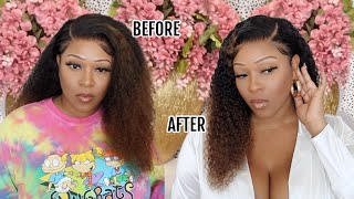 Ombre Blonde Deep Wave Lace Frontal Wig | Beginner Friendly Wig | Neflyonwigs