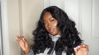 Wait...Milkyway Human Hair Blend Lace Front Wig Harmony 116