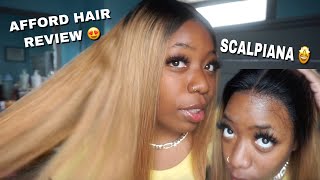 1B/27 Blonde Ombre Lace Front Wig "Blonde Bombshell" | Afford Hair Review