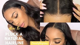 Pluck A No Baby Hair Natural Hairline | Step By Step Extremely Detailed | Hairvivi.Com Lovelybryana