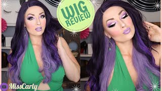 ✨Lace Front Wig Review! ✨ K'Yrssma |  Ombre Purple  | Amazon | $33
