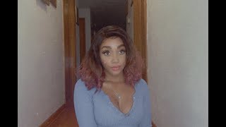 Watch Me Dye My Blonde 13X6 Lace Front Wig Ombre Pink