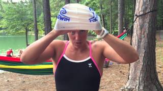 How To Put On A Swim Cap For Ladies That Have Long Hair