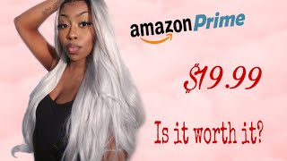 Amazon Prime Ombre Grey 26" Lace Front Wig