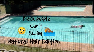 Black People Can'T Swim? L Natural Hair Edition L Swim Cap Review