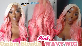 Watch Me Style This £41 Amazon Blonde Ombre Pink Lace Front Wig !! | Ft K'Ryssma