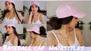 Quick And Easy Baseball Cap Hairstyles | Summer Hairstyles | Long Hairstyles