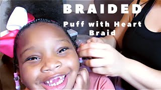 Heart Braid Hairstyle 2022 For Little Girls | Curl Peace Just For Me Review | Nefer Persona