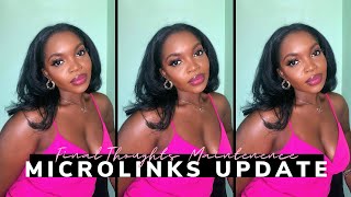 Microlinks Install On 4C Natural Hair | Updates, Maintenance, Styling And Final Thoughts